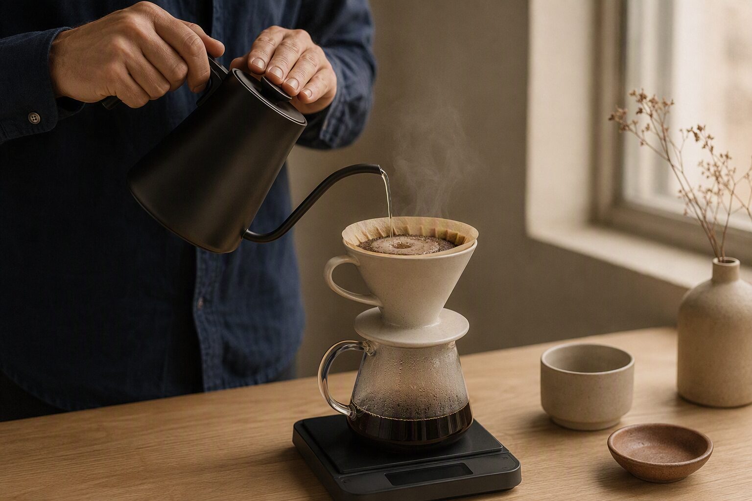 Evde daha iyi V60 demlemenin beş adımı